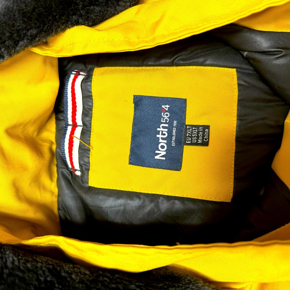 North 56.4 Men’s 7XLT yellow parka